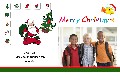 家族 photo templates クリスマスのカード-